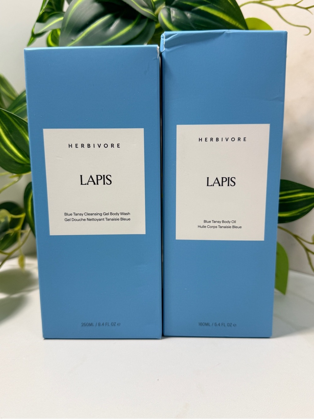 Herbivore Lapis Blue Tansy Body Wash + Body Oil Set NEW
